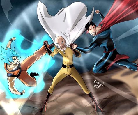 Saitama vs Goku & Superman | Anime one punch man, Anime, One punch man