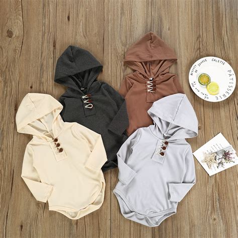 Autumn Winter Newborn Clothes Infant Baby Girl Boy Long Sleeve Cotton ...