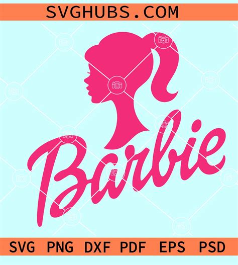 Barbie head SVG, Barbie doll SVG, Barbie SVG files for cricut