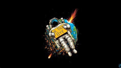 Astronaut Okae Bye oled wallpapers, hd-wallpapers, digital art ...