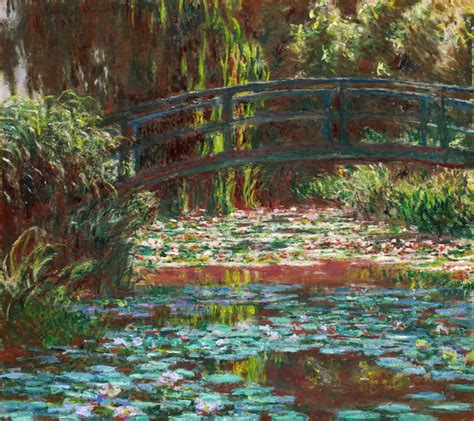 Claude Monet Puente japonés (Puente sobre el estanque de lirios de agua ...