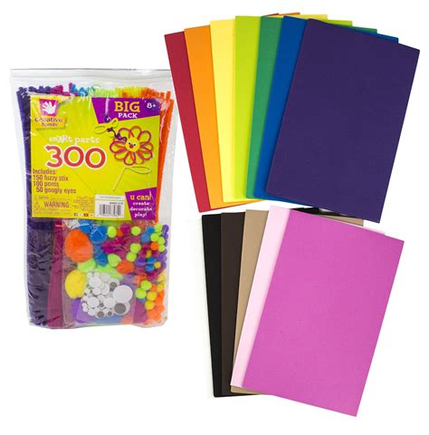 Fibre Craft Sm'ART Set with Rainbow Foam Sheets - Walmart.com