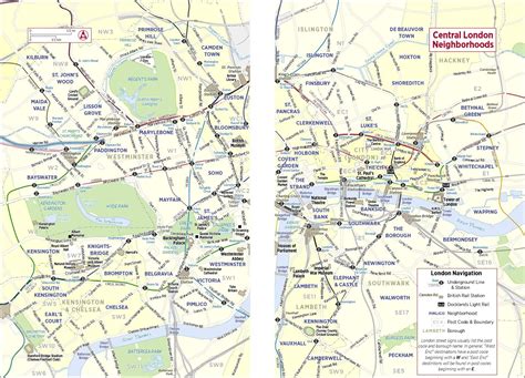 Map Of London Neighborhoods And Attractions ~ AFP CV