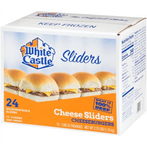 White Castle Cheese Sliders Cheeseburgers, 12 ct / 3.16 oz - Kroger