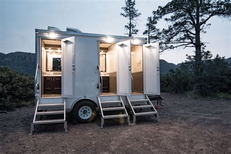 LTD Portable Restrooms luxury 3 station trailer | Portable restrooms ...