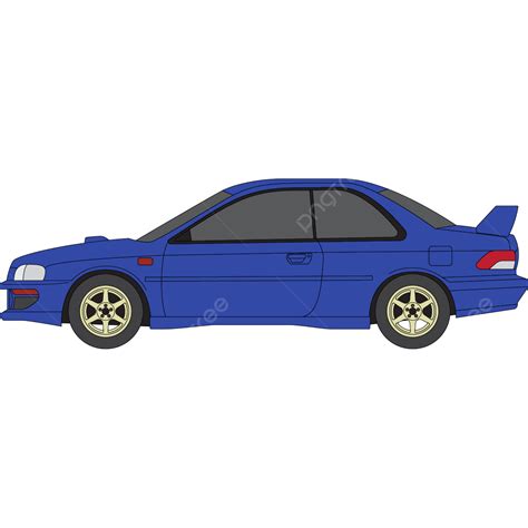 Blue Car Original Design Vector, Subaru Car, Jdm Car, Blue Car PNG and ...