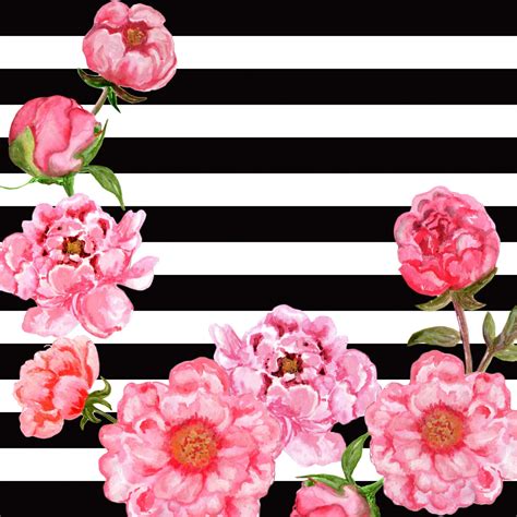 FREE Black & White Floral Background Patterns!