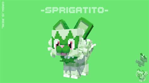 Sprigatito Cobblemon Mod - Minecraft Fan Art (45160376) - Fanpop