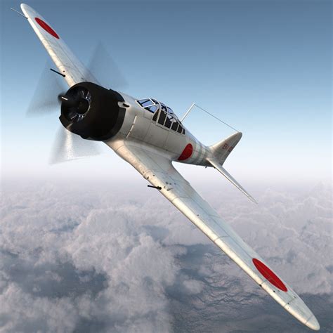 mitsubishi a6m zero rigged 3d x | Fighter planes, Mitsubishi, Fighter jets