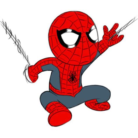 Spider Man Images Drawing Make the width of the oval portion 1 2 the ...