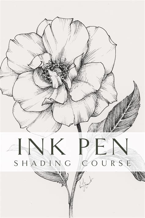 Ink Pen Shading | Video Tutorial Course — Katrina Crouch | Blushed Design