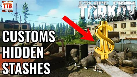 CUSTOMS HIDDEN STASHES GUIDE! SECRET STASHES - MAKE MONEY IN TARKOV ...