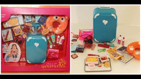 Opening/Review Our Generation Luggage Set For American Girl Dolls ...