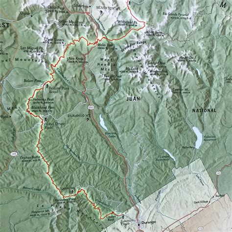 National Geographic Colorado Trail Wall Map - Colorado Trail Foundation