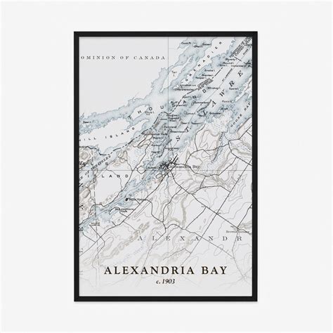 Alexandria Bay Map Historic Topographic Map 1903 - Etsy