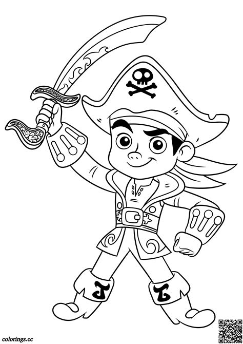 Captain Jake coloring pages, Jake and the Neverland Pirates coloring ...