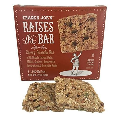 Trader Joe's Raises the Bar Gluten Free Chewy Granola Bars, 5 Count Box ...