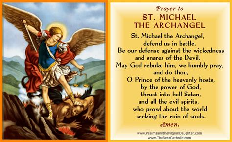 Prayer to Saint Michael the Archangel - The Best Catholic