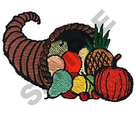 CORNUCOPIA Embroidery Design | AnnTheGran.com | Embroidery designs ...