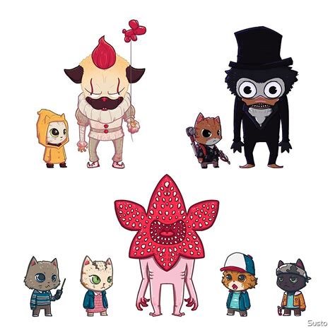 "Cute Horror Pets Stickers Pack" by Susto | Redbubble