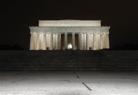 Lincoln Memorial at Night Photograph by Artistic Photos