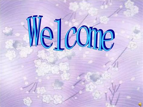 PPT - Welcome PowerPoint Presentation - ID:6837438