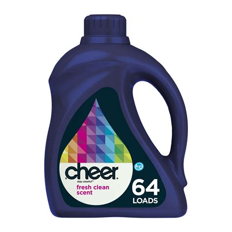 Cheer Fresh Clean Scent, 64 Loads Liquid Laundry Detergent, 100 fl oz ...