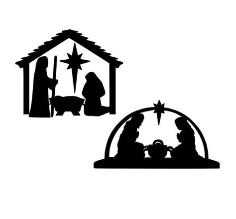 Nativity Silhouette Svg at GetDrawings.com | Free for personal use ...