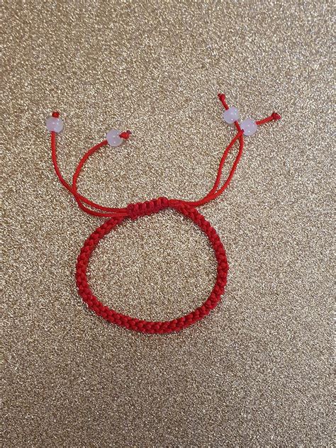 Hand Made Red Bracelet, Everyday Use Bracelet - Etsy