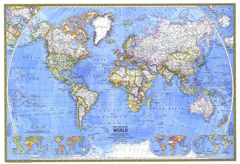 World Wall Map 1975 by National Geographic | Shop Mapworld