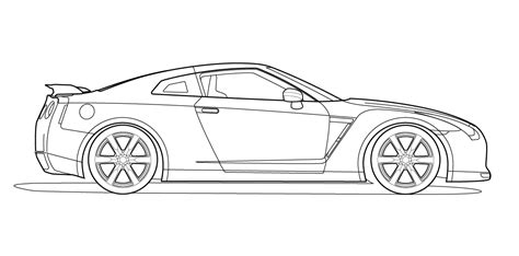 ️Nissan Gtr Nismo Coloring Pages Free Download| Gambr.co