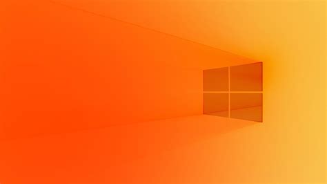 Windows 10 orange background windows 10 with high resolution for ...