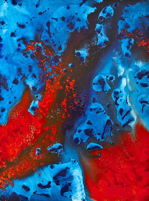 Blue And Red Abstract 2 Painting by Sharon Cummings - Fine Art America