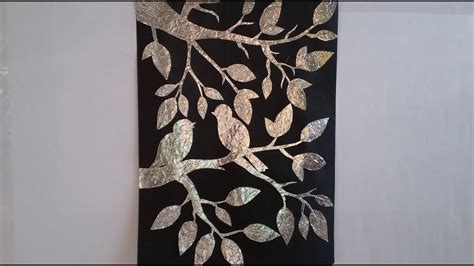 ALUMINIUM FOIL DIY WALL ART DECOR | Foil wall art, Diy wall art decor ...