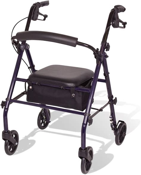 Equate Rolling Walker For Seniors, Rollator Walker With Seat And Wheels ...