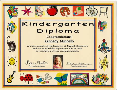 Free Printable Kindergarten Diplomas