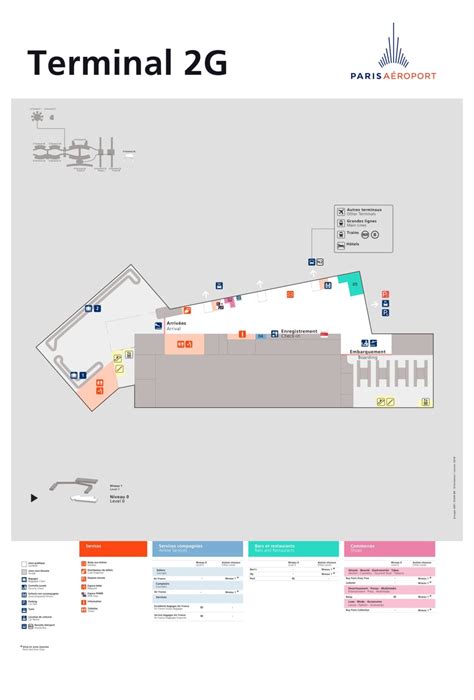 Plan Terminal 2G CDG – Aéroport Roissy Charles de Gaulle - Night Fox Tips