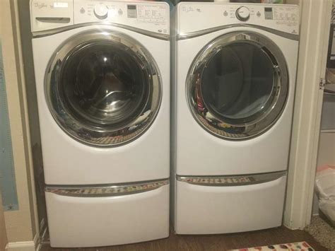 Whirlpool Duet Steam Washer & Electric Dryer w/ Pedestals for sale in ...