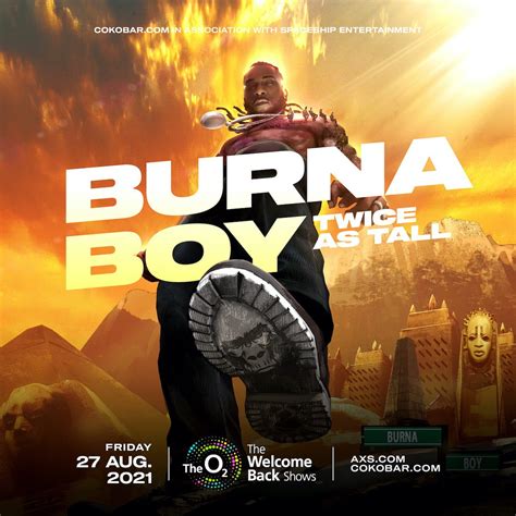 Live Preview: Burna Boy Announces 'Twice As Tall' O2 Arena Date | Clash ...