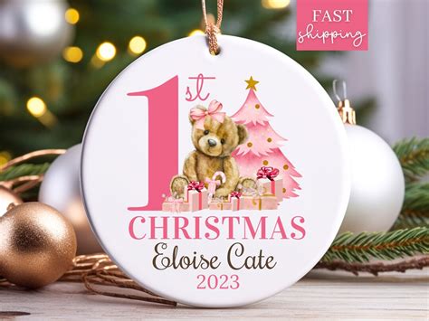 Baby First Christmas Ornament 2023, Personalized First Christmas ...