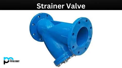 Types of Strainer Valve and Their Uses