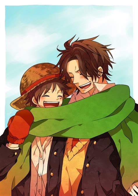 Luffy & Ace - One Piece Fan Art (25348310) - Fanpop