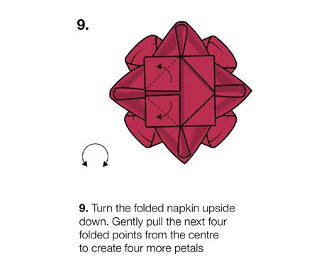 How to fold a napkin rose at Christmas: A step-by-step guide - Country Life