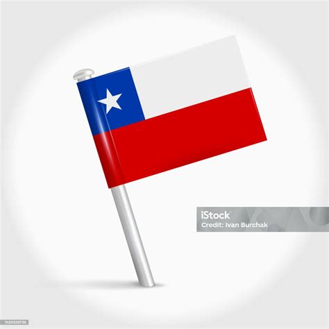 Chile Map Pin Flag 3d Realistic Vector Illustration Stock Illustration ...