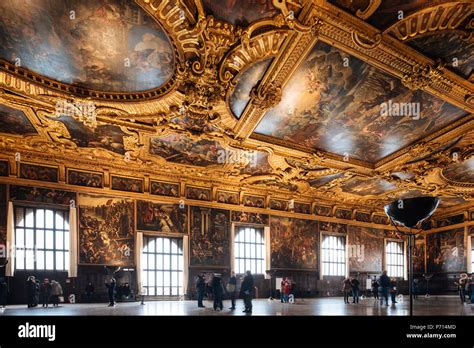 Interior of The Doge's Palace (Palazzo Ducale), Venice, UNESCO World ...