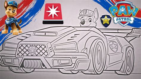 Paw Patrol Chase| Chase Police Car Coloring Page| Paw, 48% OFF