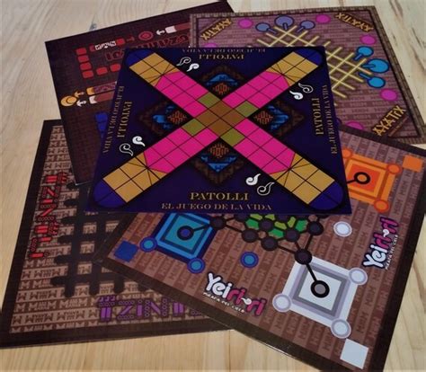 4 Mexican board games Patolli mayam and aztec game 4 | Etsy