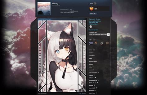 Steam Artwork Design - Neko Girl ? ( Animated ) by ne1kgn on DeviantArt