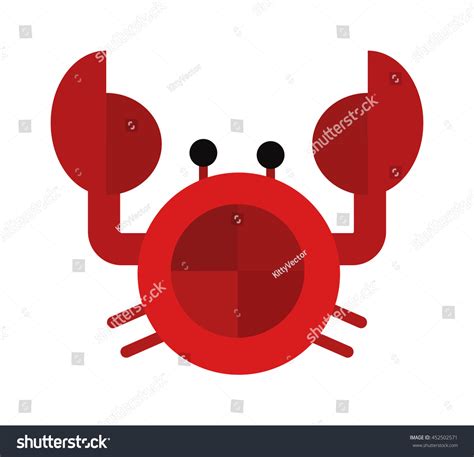 Cartoon Crab Vector Illustration Stock Vector (Royalty Free) 452502571 ...