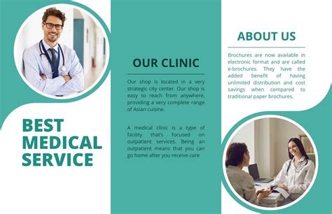 Free, printable professional medical brochure templates Canva Inside ...